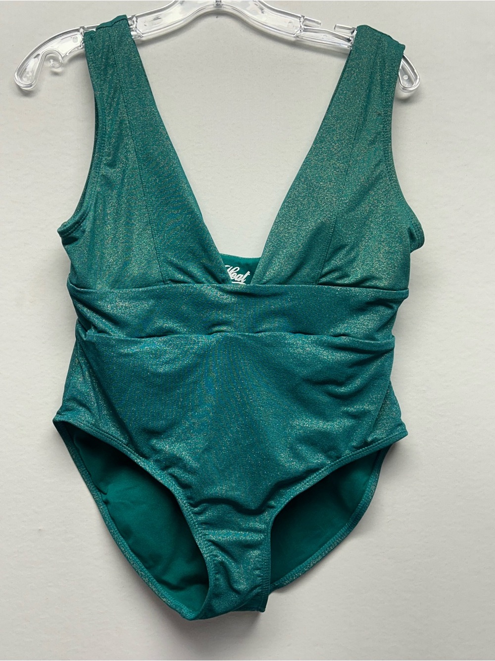 Ladies green Shimmer Teal One-Piece Swimsuit